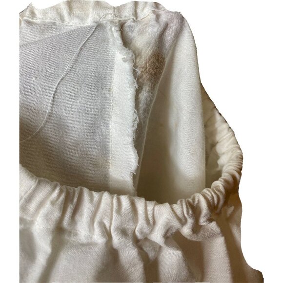 Vintage handmade white bloomers pantaloone size 4T with 16” waist DISTRESSED - Picture 11 of 11